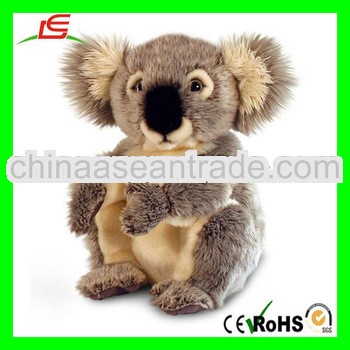 LE-D635 Sitting Wildlife Grey Koala Bear Soft Plush Cuddly Toy 28cm
