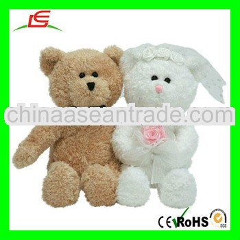 LE-D639 TY Plush Bride & Groom Stuffed Teddy Bears