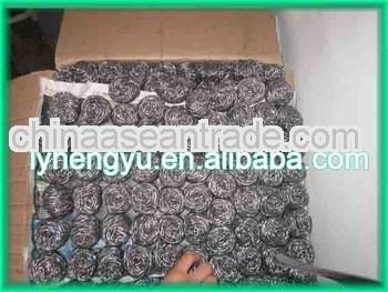 LM02 Cleaning scrubber,stainless steel scourer pad,copperized scourer