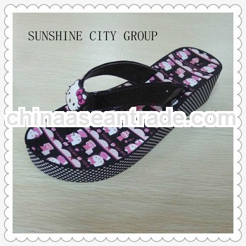 LOVELY CARTOON WEDGE SLIPPER