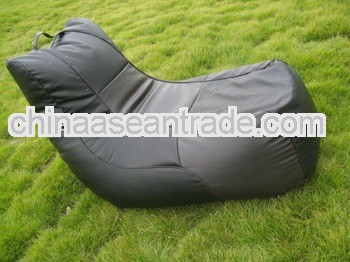 L shape Leather beanbag chair with hanger