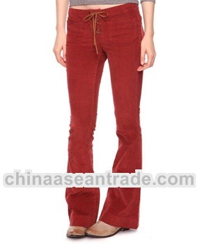 Lace Up Corduroy Pants HFP004