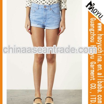 Ladies denim jeans,short pants (HYS260)