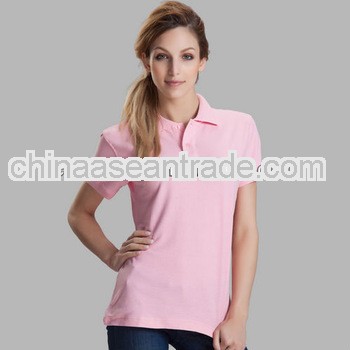 Ladies plain design Cute Color Fashion Designs Cotton POLO Shirts