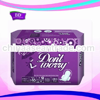 Lady Queen Cheapest Disposable Bio Anion Sanitary Napkins for Middle East
