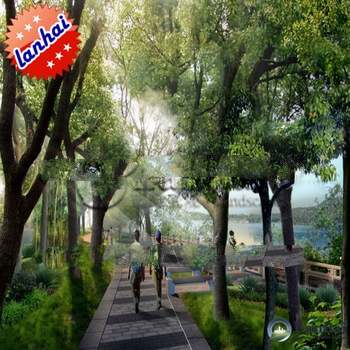 Lakeside park landscaping design