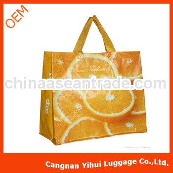 Laminated Pp Woven Bags Recyclable Grocery Tote
