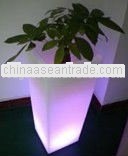 Large RGB led lighting flower pot for home decoration