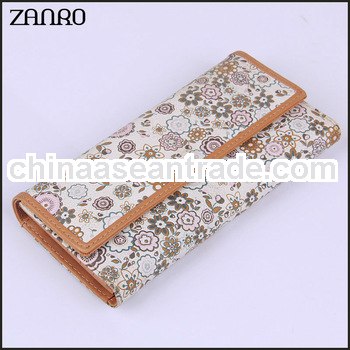 Latest Design High Quality Fancy Print Flower Fashion Ladies Wallets