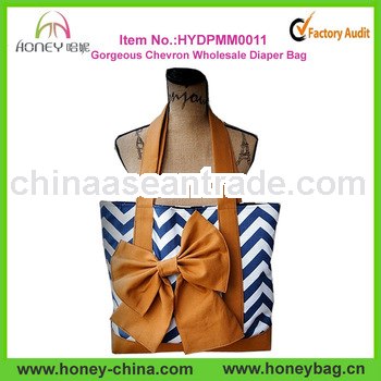 Latest Designer A Gorgeous Navy And White Cheap Fashion Best Chevron Diaper Bag