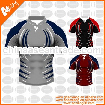 Latest OEM professional sublimation rugby jersey Made in Guangzhou