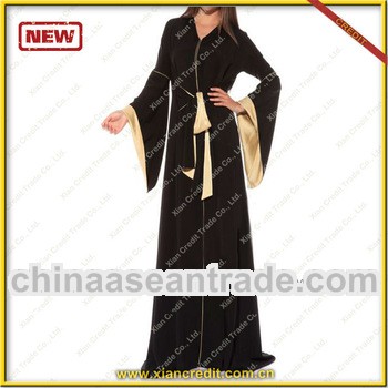 Latest abaya desgin with high quality crepe KDT-265