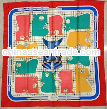 Latest printed women's scarf silk turkish hijab