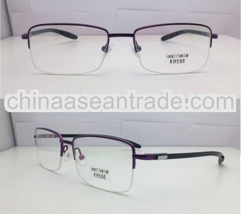 Latet 100% Titanium half rimless optical glasses frames wholesale