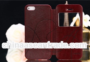 Leather Luxury Slim Flip S-view Case Cover Skin For iPhone5 5G 5S NEW