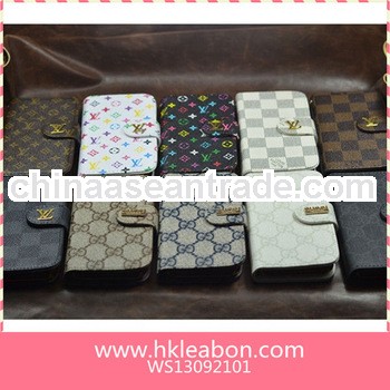 Leather for LV Case For samsung i9300 i9500 s4 for iphone 5s 5c