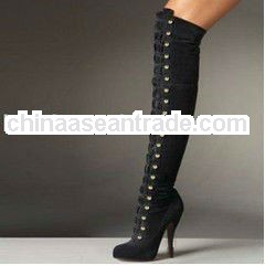 Leather knee boots for women! Sexy fashion boots 2014