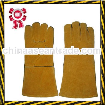 Leather welding Gloves/cow split leather welding gloves