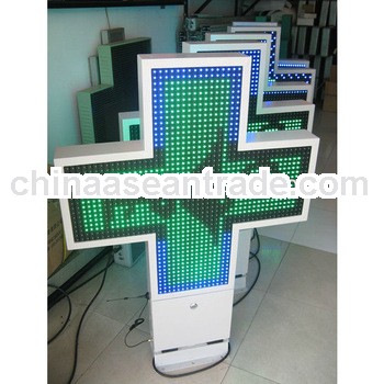Led Cross Light/Green&Blue Pharmacy Cross Sign