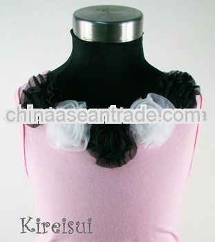 Light Pink Tank Tops Pettitop with Black and White Rosettes 1 -10 years