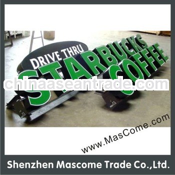 Light box with channel letter