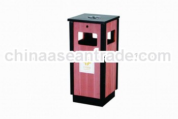 Long lifetime wood plastic composite bin