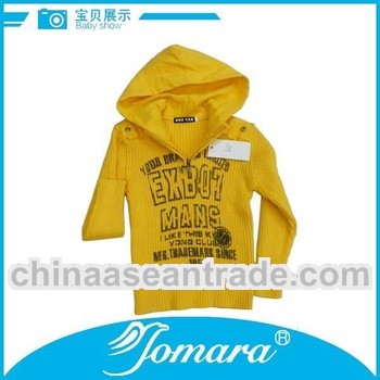 Long sleeve print pattern hoodie sweaters for children
