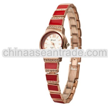 Love beautiful ladies watch with fashion Rhinestone Quartz Watch Japan Movement Watches