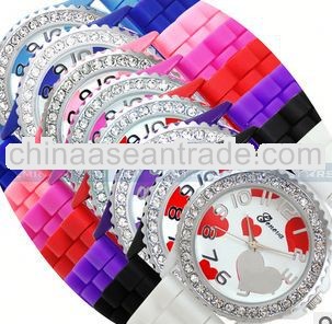 Love heart Fashion branded watch women