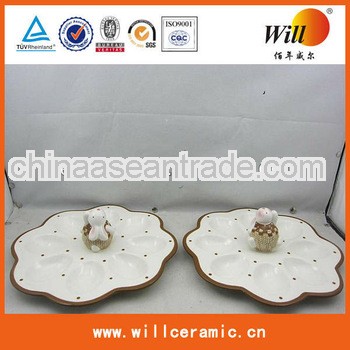 Lovely Ceramic Egg Plate for Easter