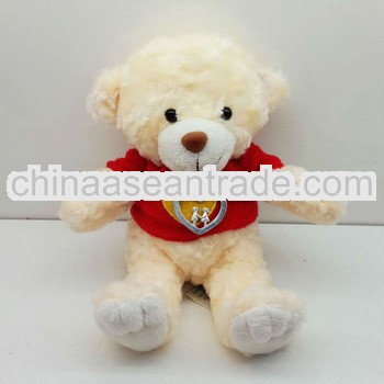 Lovely Popular 15cm Sitting Plush Teddy Bear for Promotion