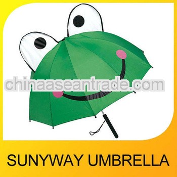 Lovely Safety Open Frog Kid Umbrella