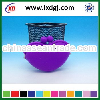 Lovely heart-shape silicone coin purse