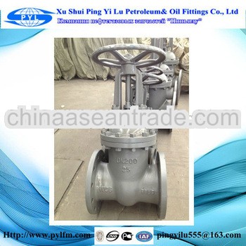 Low pressure stem gate valve