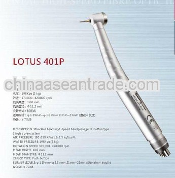 Low price Being sigle spray Push Button high speed air turbine handpiece