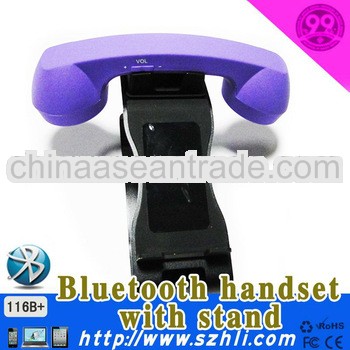 Low radiation clear voice retro style mobile phone handset compatible with universal bluetooth mobil