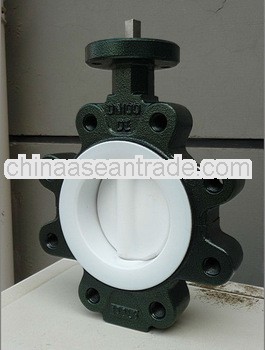 Lug type flange butterfly valve