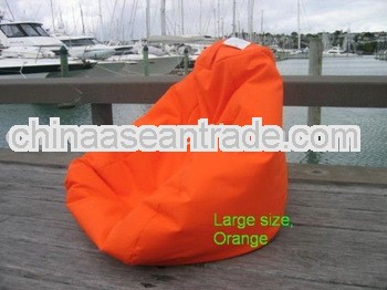 Luxurious Orange beanbag sofa seats