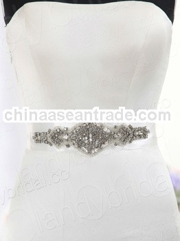 Luxury Heavy Beaded Silver Crystal Belts
