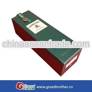 Luxury paper wine gift box,wine cardboard box ,magnetic wine paper box with EVA inside