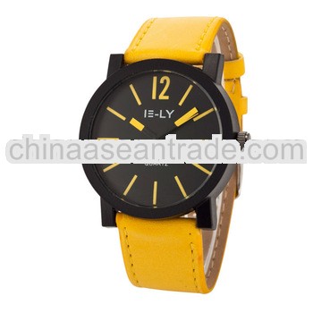 Luxury top brand genuine watch ladies leather quartz watch