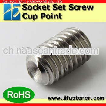 M5*35 SUS316 hexagon socket slotted set screw with cup point