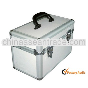 MLDGJ155 Bright Silver High Quality Hard Aluminum Toolboxes Aluminium Cases