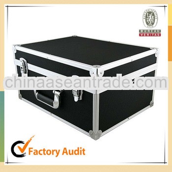 MLDGJ399 Black Heavy Duty Portable Aluminium Equipment Carry Tool Box