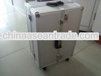 MLDGJ39 Excellent Quality Aluminum Interlayer Trolley Case Front Open