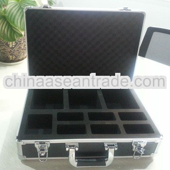 MLDGJ410 Black Superior Quality Portable Polyester Plastic Aluminium Equipment Toolbox