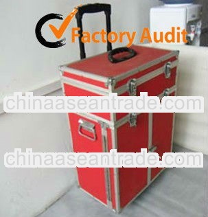 MLD-4556 New Products 2013 Red Aluminum Case Drawers Trolley MLD-AC1049