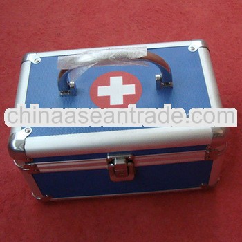 MLD-FAC71 High-quality and good-design blue aluminum case for first aid with two partitions