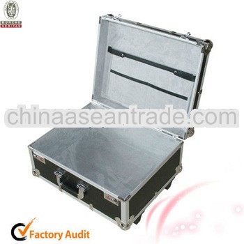 MLD-TC37 Heavy Duty Aluminum Frame Side Open Flight Luggage Laptop Trolley Case With Velvet Lining