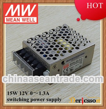 MW 15W 12V Switch Mode Power Supply UL CUL RS-15-12